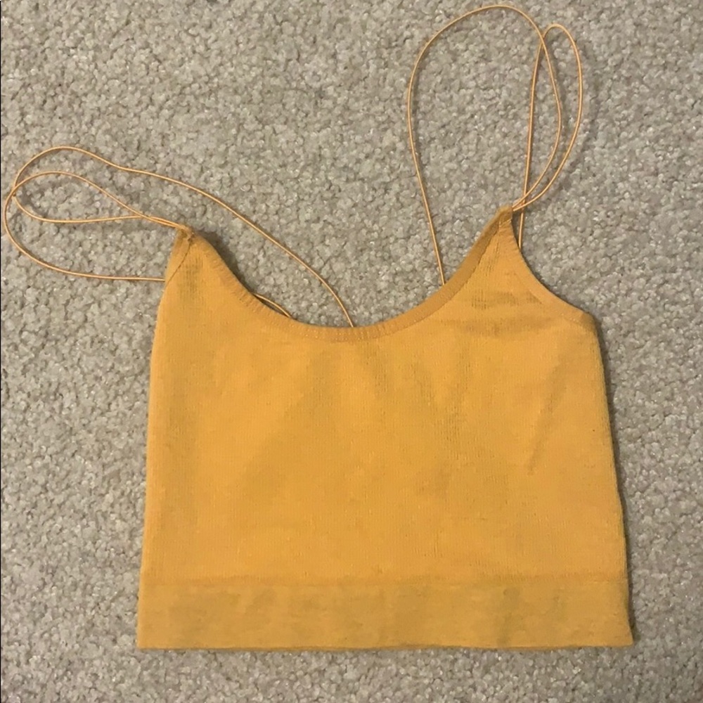 Mustard yellow tank top